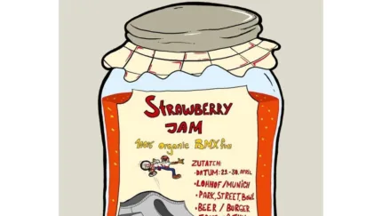 Strawberry jam flier