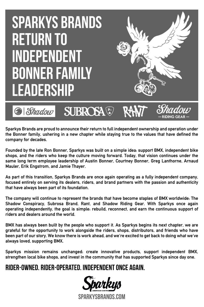 Sparkys Press Release