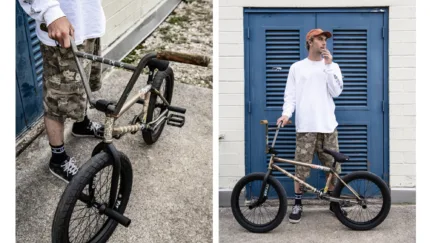Trent Lutzke diptic bike check portrait 1