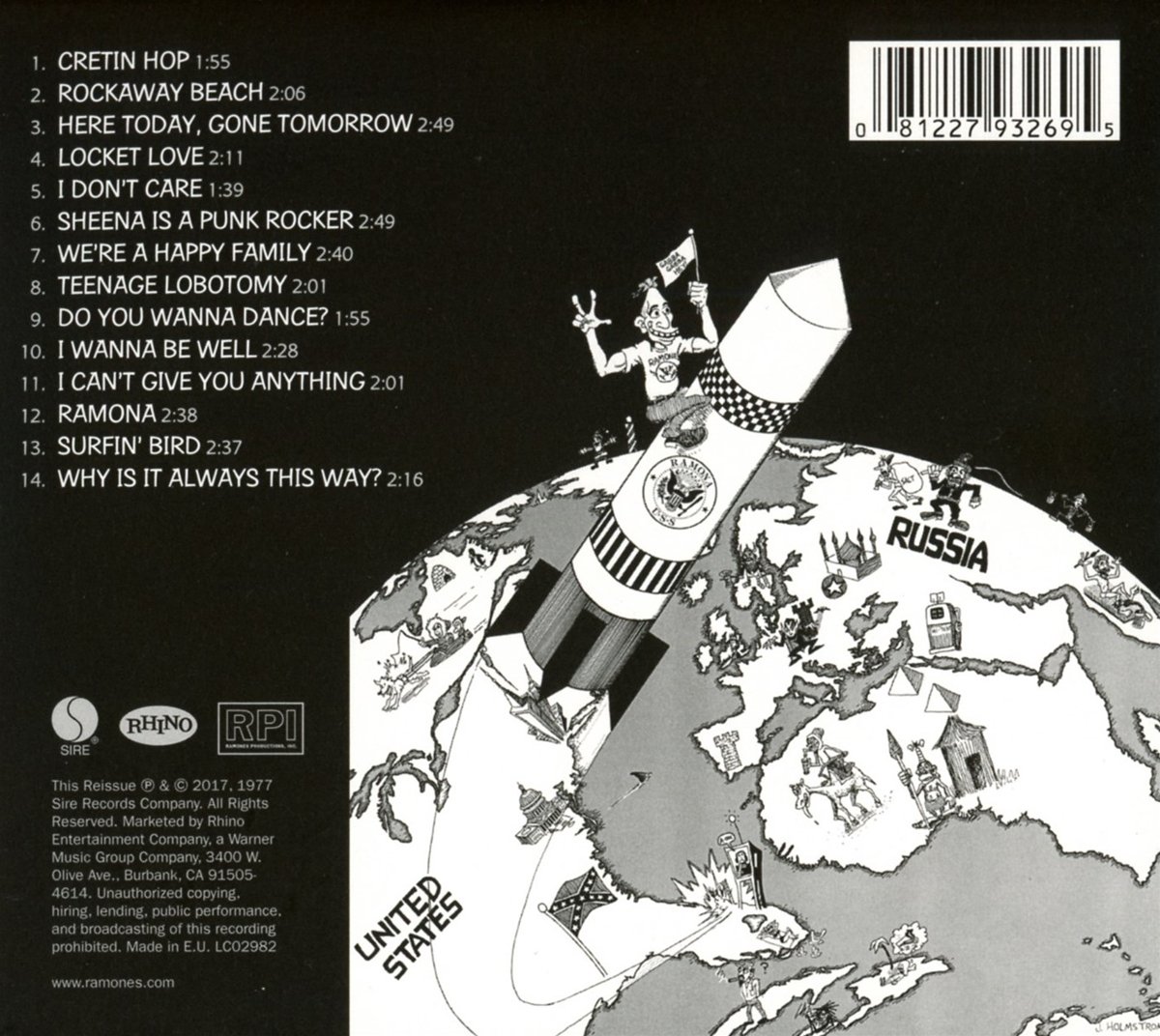 Ramones Rocket To Russia (40Th Anniversary Edt.) Cd | Discoteca