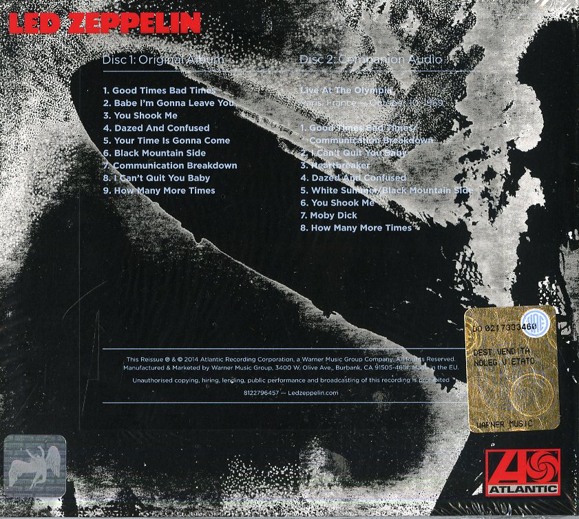 Led Zeppelin Led Zeppelin I (Deluxe Edt.) Cd | Discoteca Laziale