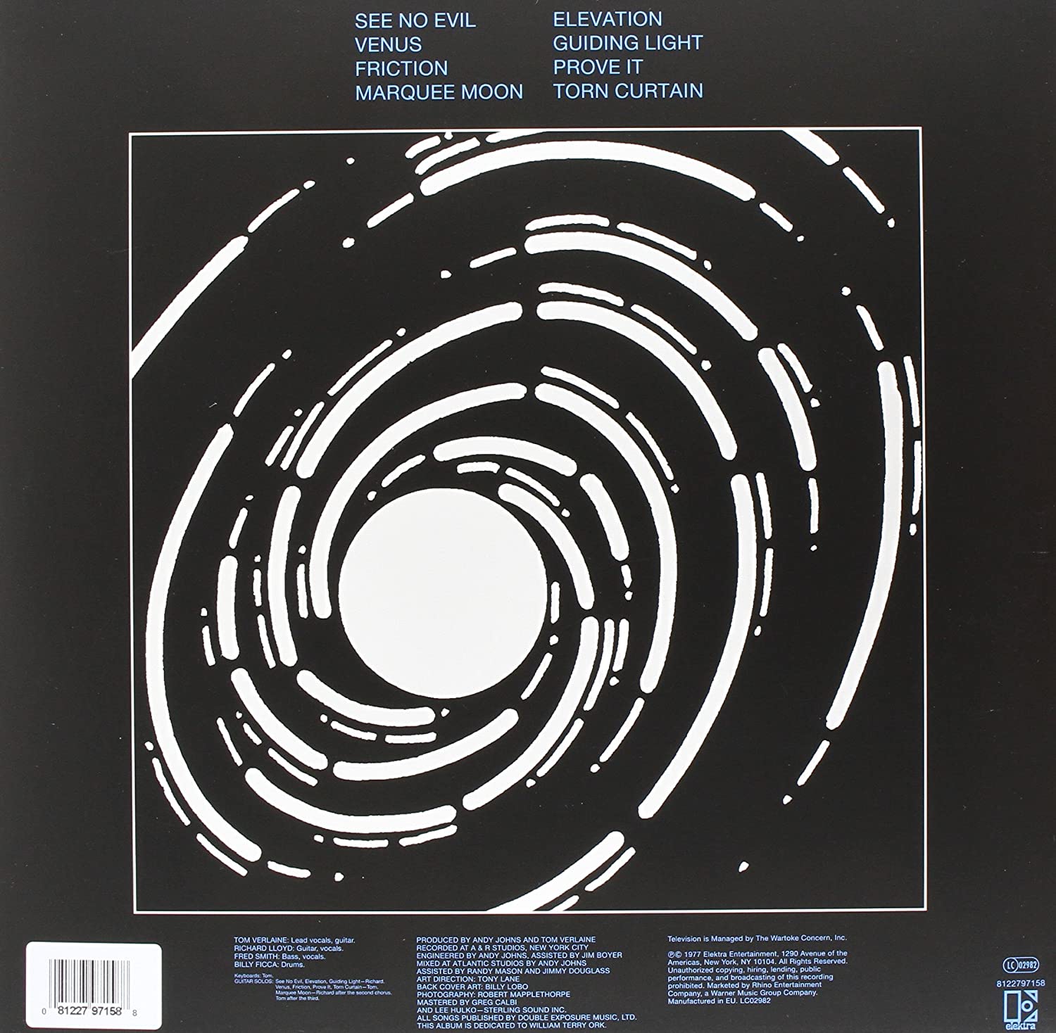Television Marquee Moon Lp | Discoteca Laziale