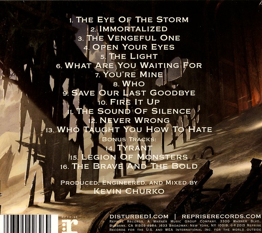 Disturbed - Legion of monsters - Testi - TrovaCd