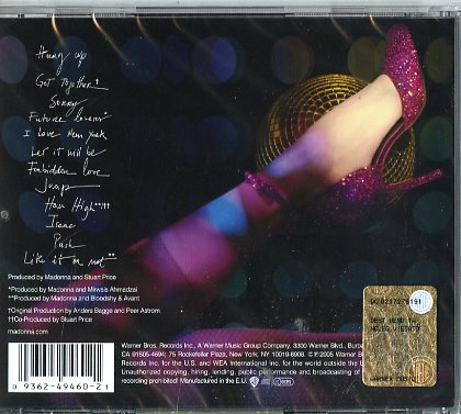 Madonna Confessions On A Dance Floor Cd | Discoteca Laziale