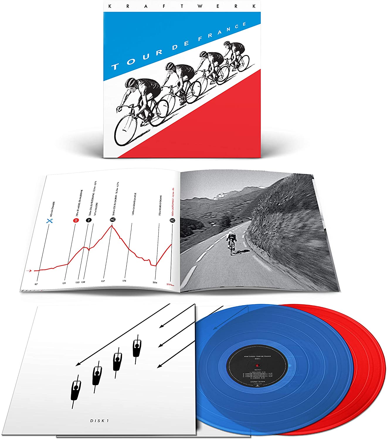 Kraftwerk Tour De France (180 Gr. Vinyl Red & Blue Remaster