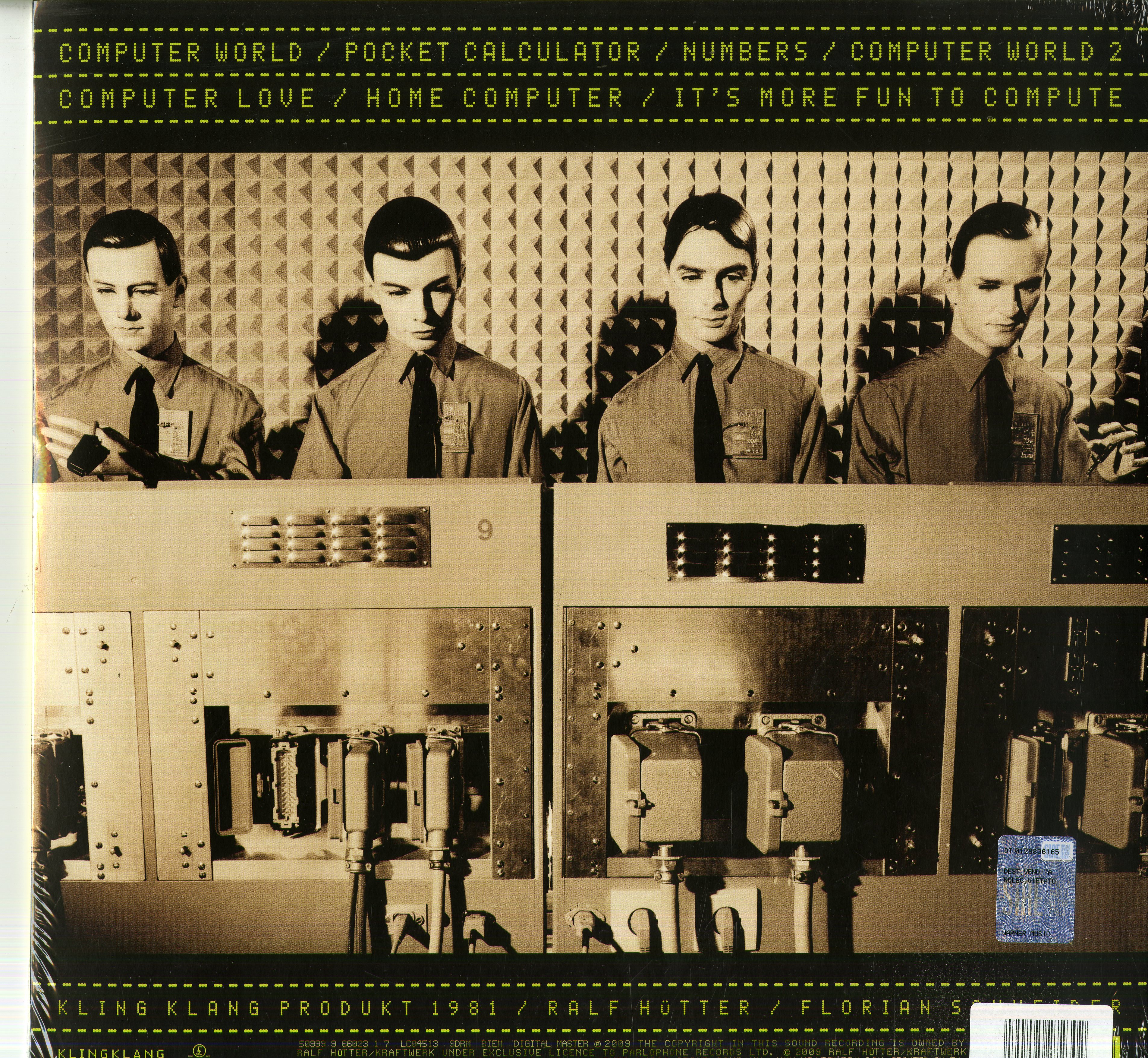 Kraftwerk Computer World (180 Gr. Vinyl Yellow Fluo Remaster) Lp
