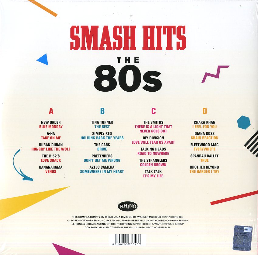Compilation Smash Hits The 80S Lp | Discoteca Laziale