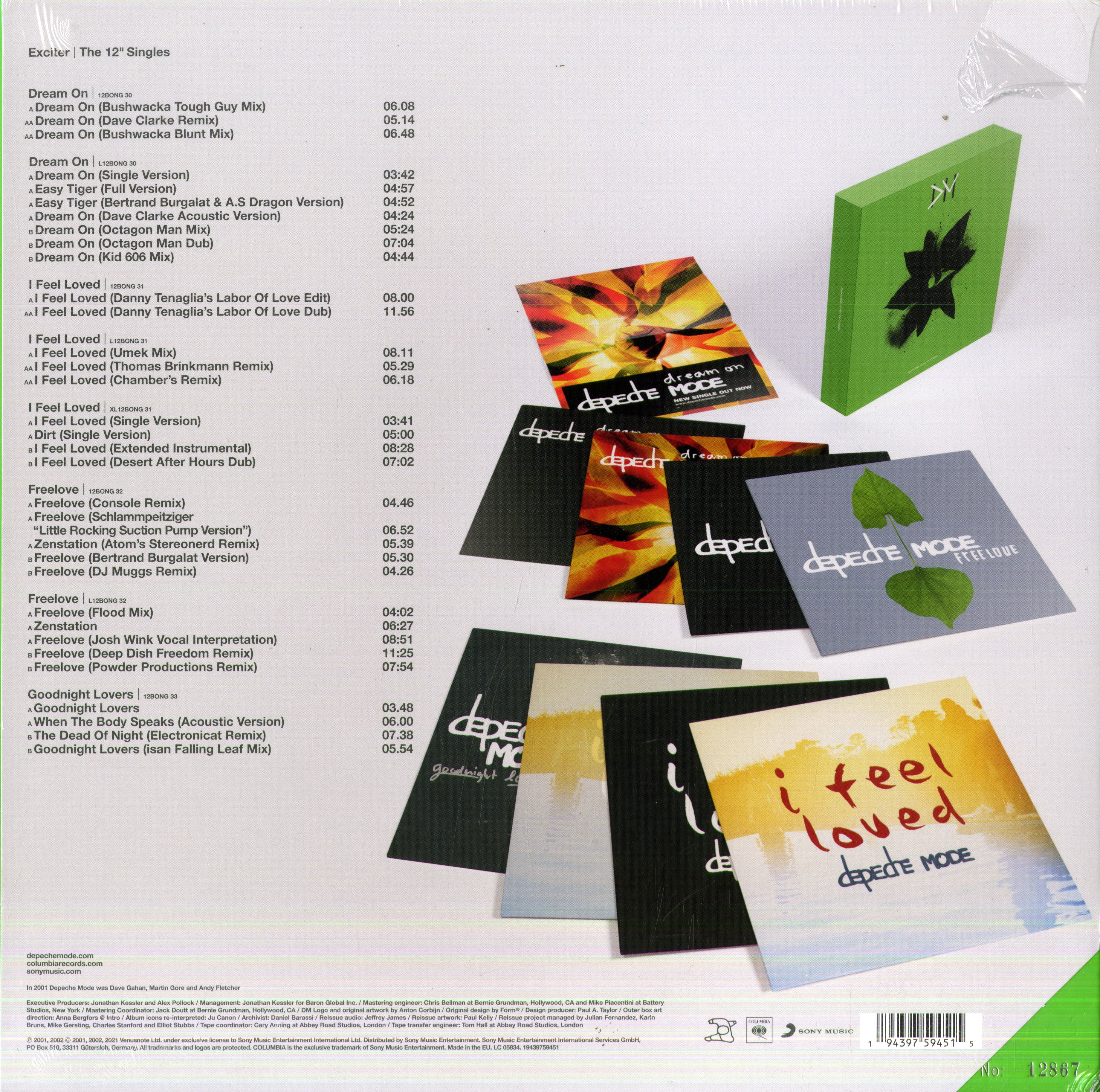 depeche mode memento mori 12 singles box set DEPECHE MODE | EXCITER | THE 12” SINGLES VINYL BOXSET main image 1