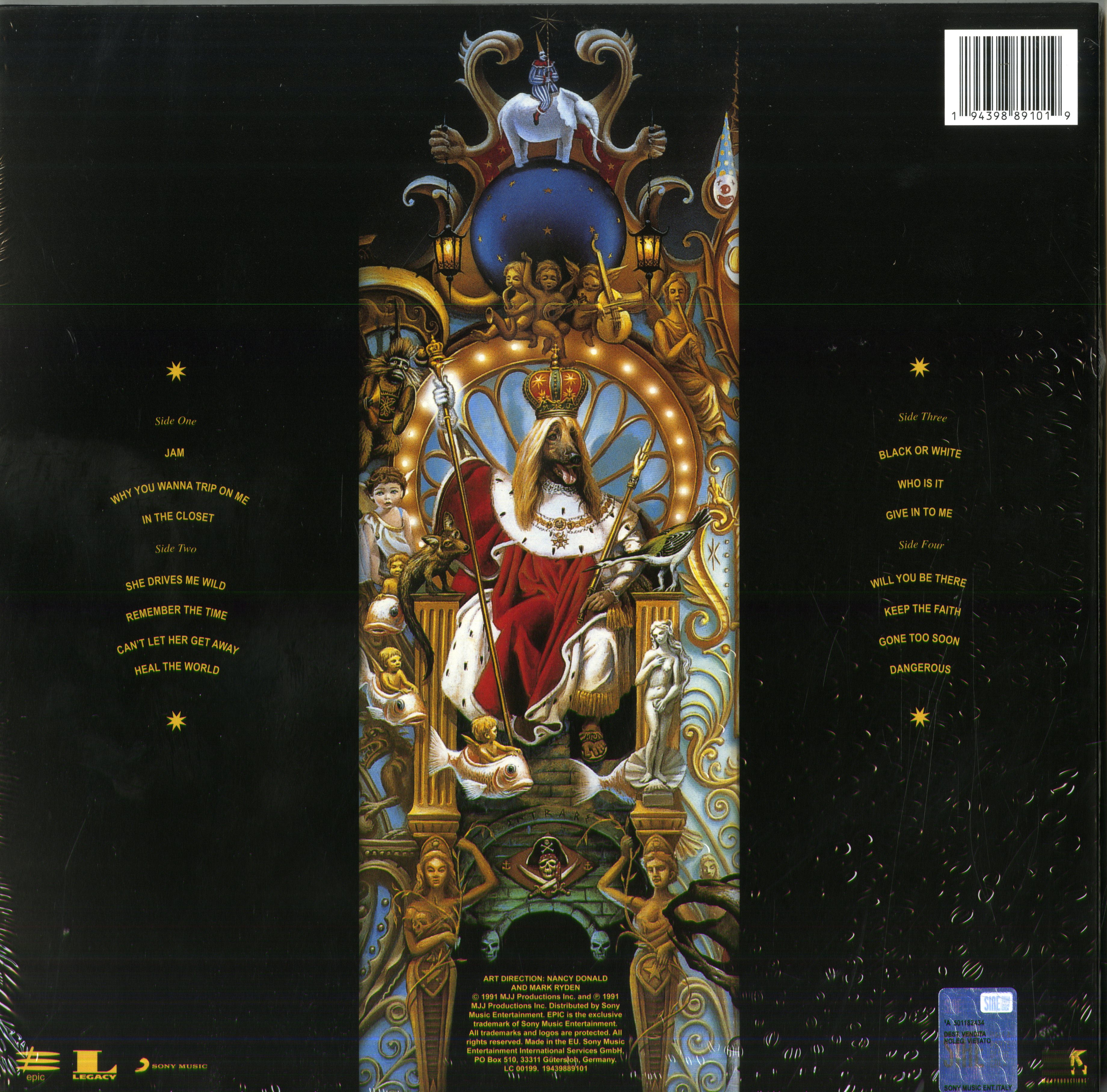 Jackson Michael Dangerous (Ex-Us Color Variant) Lp | Discoteca Laziale