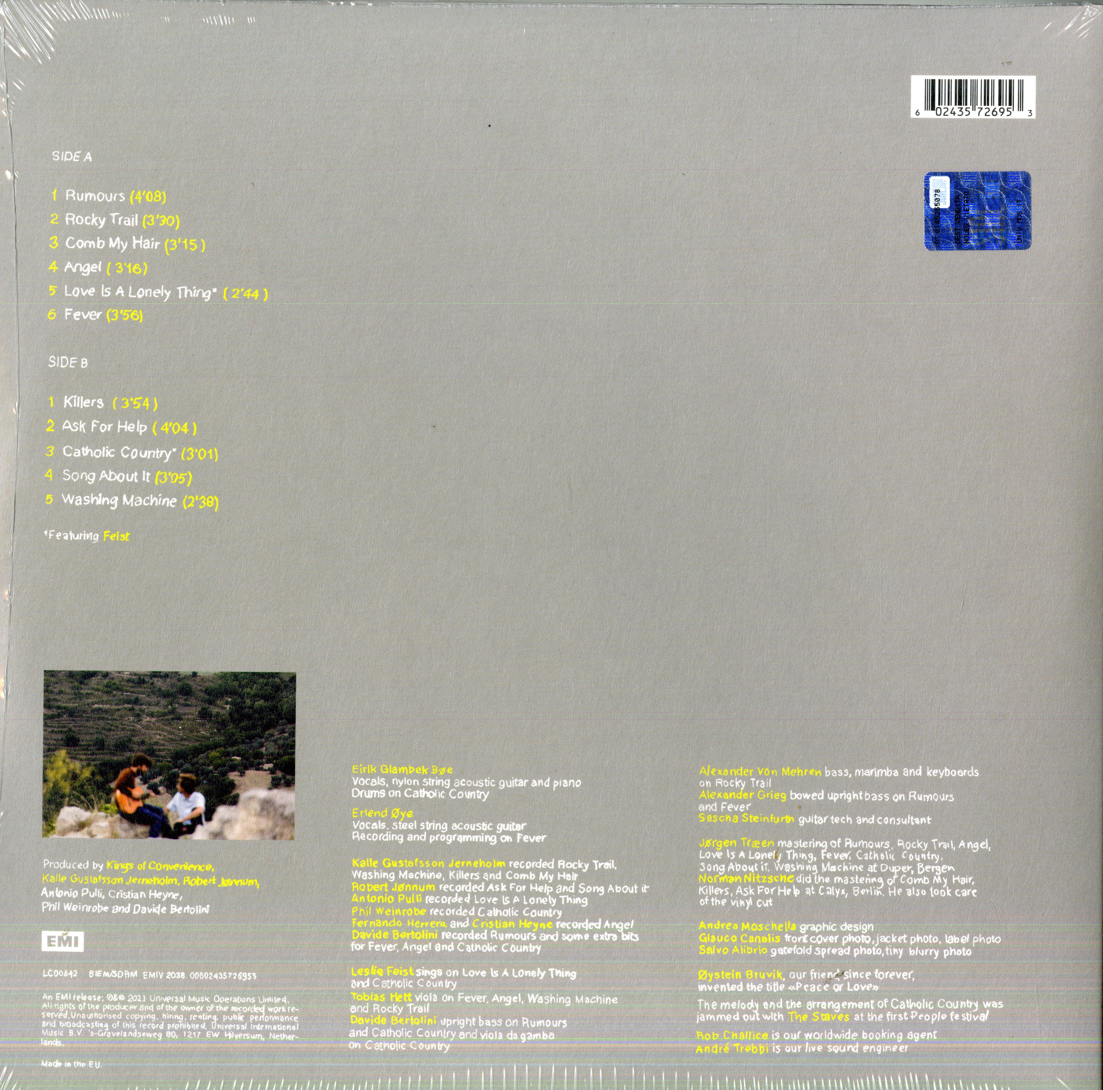 Kings Of Convenience Peace Or Love Lp | Discoteca Laziale