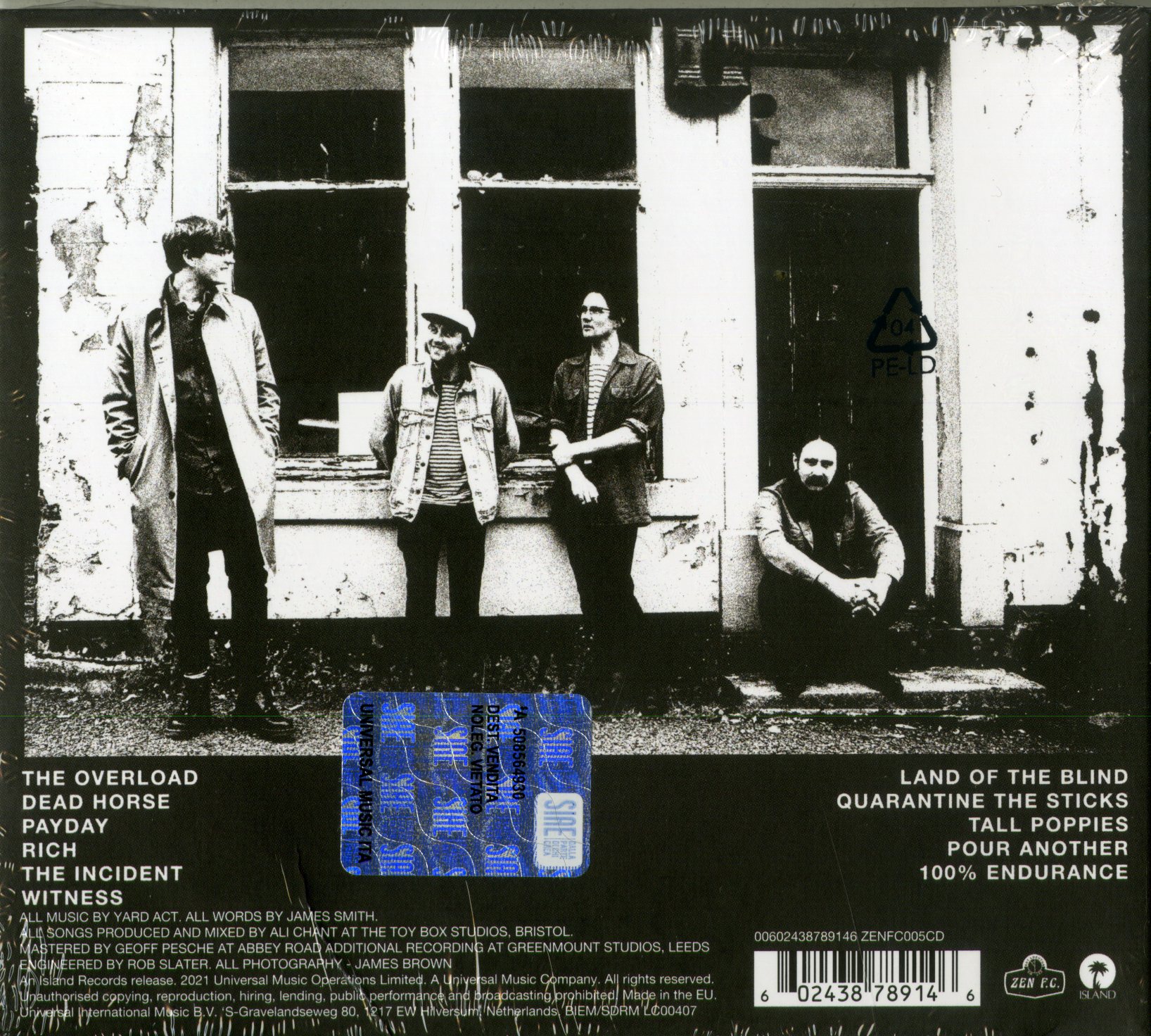 Yard Act The Overload Cd | Discoteca Laziale