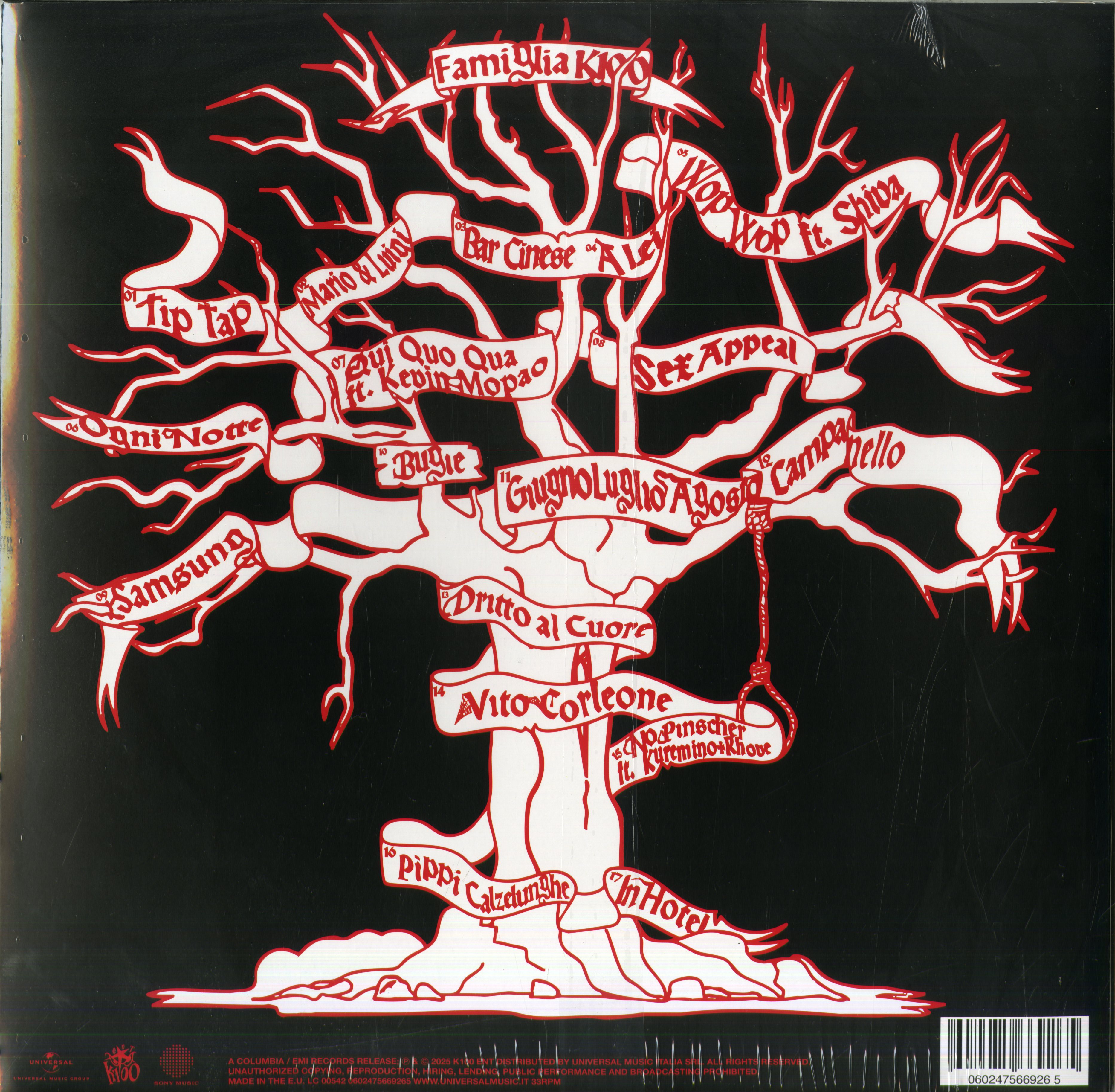 Nerissima Serpe, Papa V, Fritu Mafia Slime Lp Discoteca Laziale - Main Image