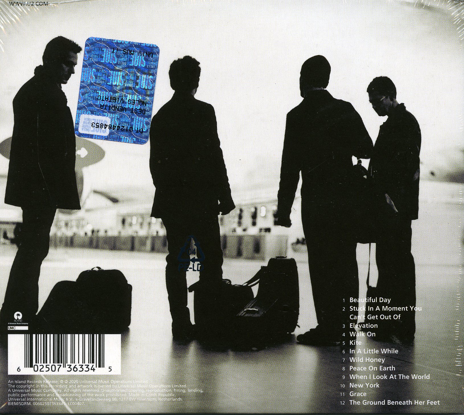 U2 All That You Can'T Leave Behind (20Th Anniversary) (Digipack