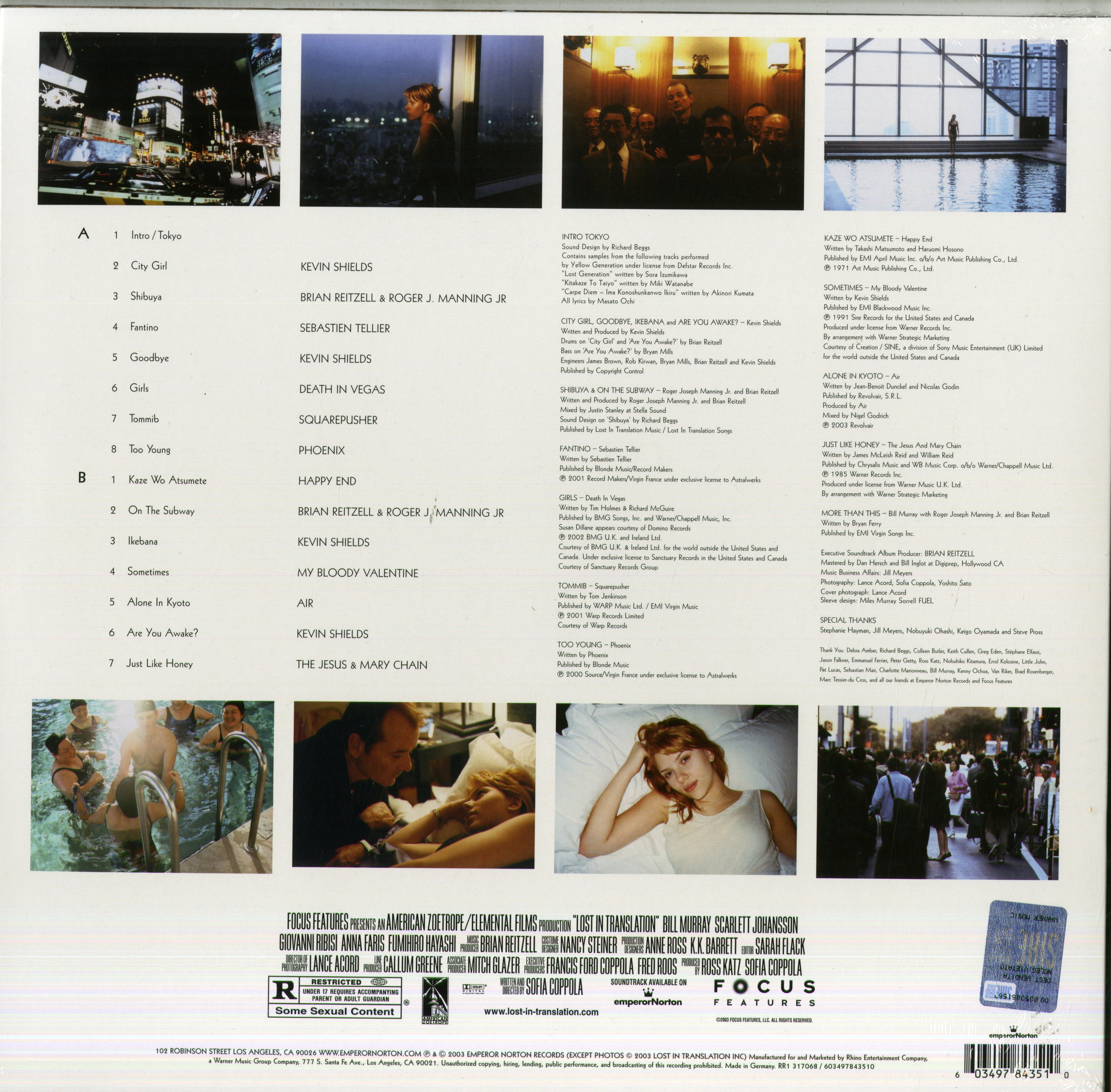 O.S.T.-Lost In Translation Lost In Translation Lp