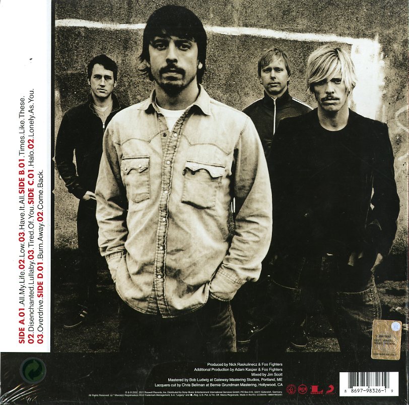 Foo Fighters One by One EUオリジナルLP Foo Fighters One By One Lp | Discoteca Laziale