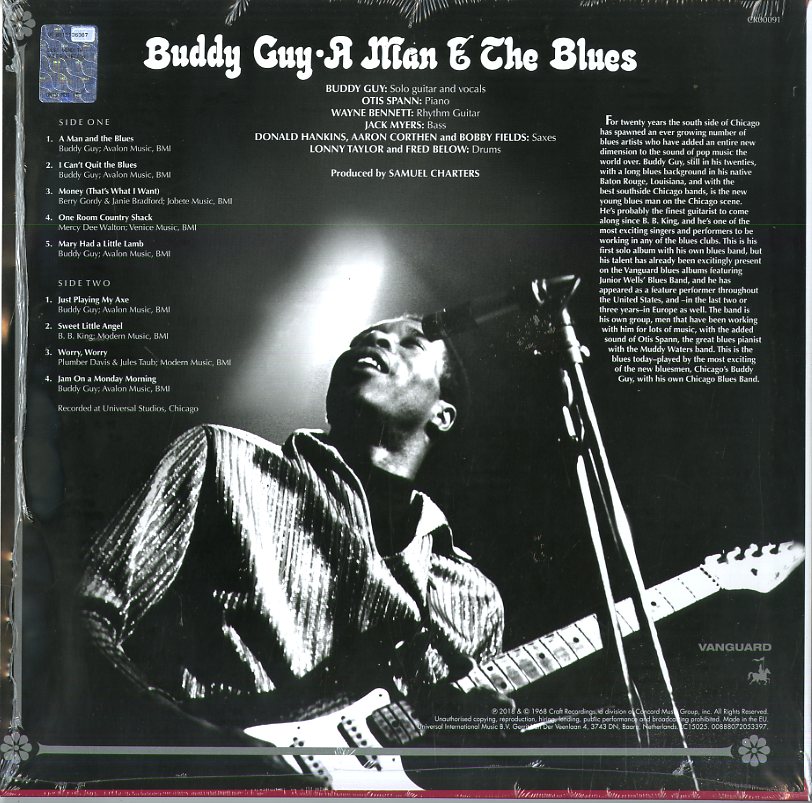 Guy Buddy A Man And The Blues (Limited Edt.180 Gr.Rimasterizzato