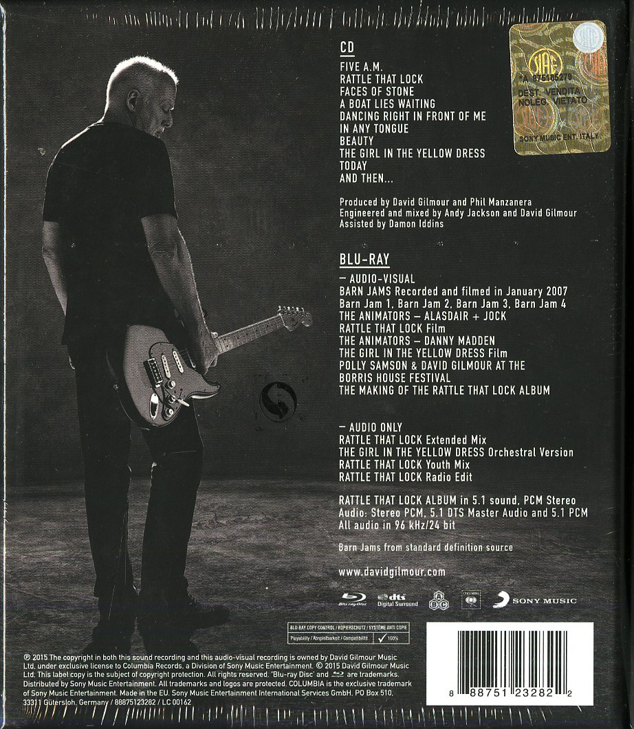 Gilmour David Rattle That Lock (Box Cd+Br Deluxe Edt) Cd