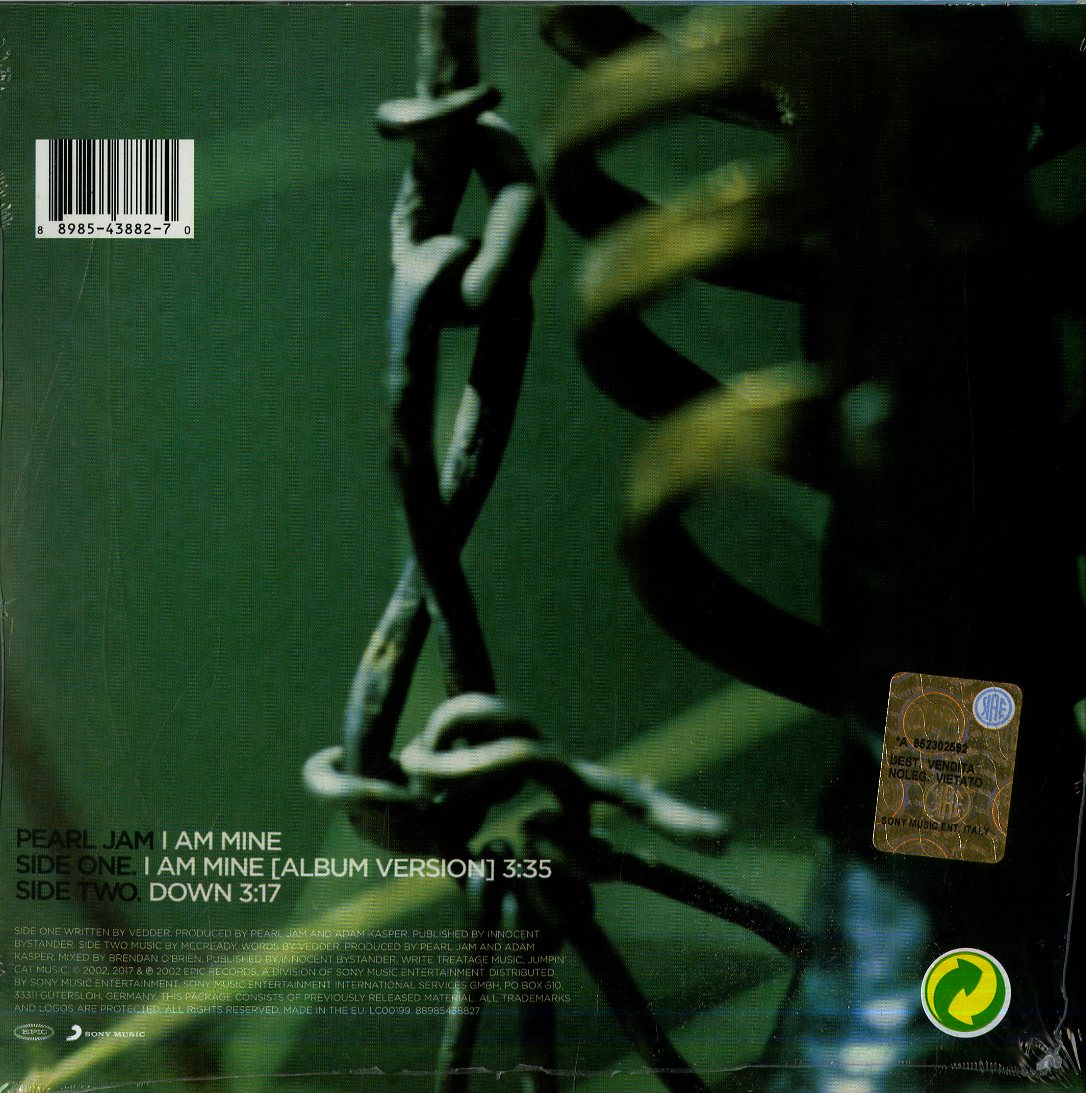 Pearl Jam I Am Mine, Down (7