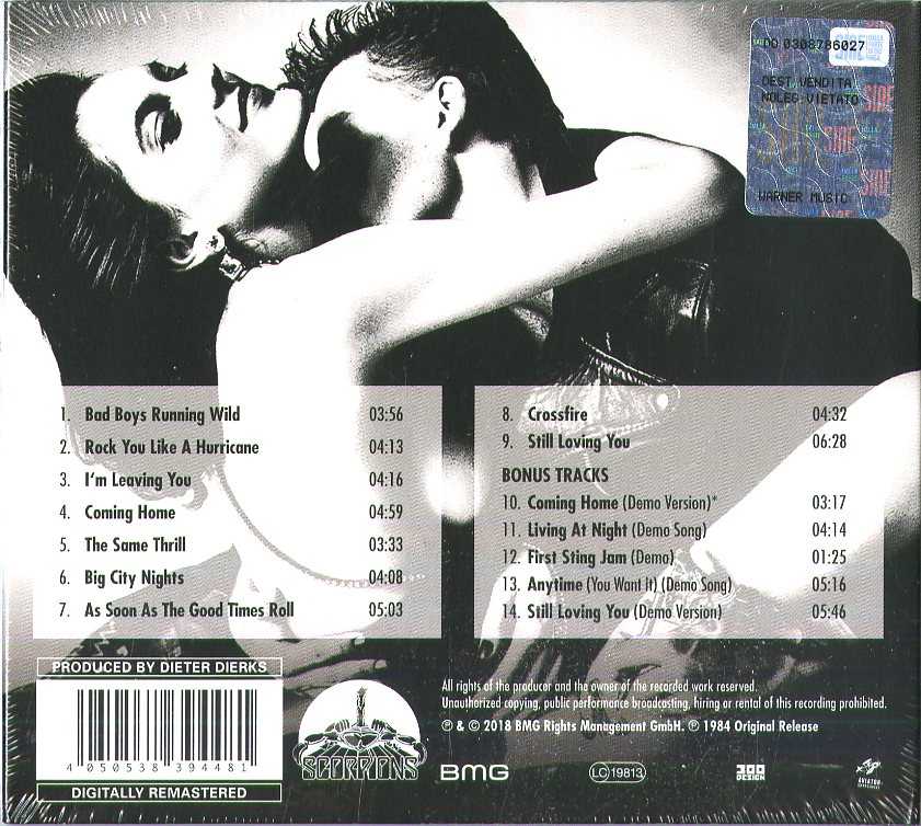 Scorpions Love At First Sting Cd | Discoteca Laziale