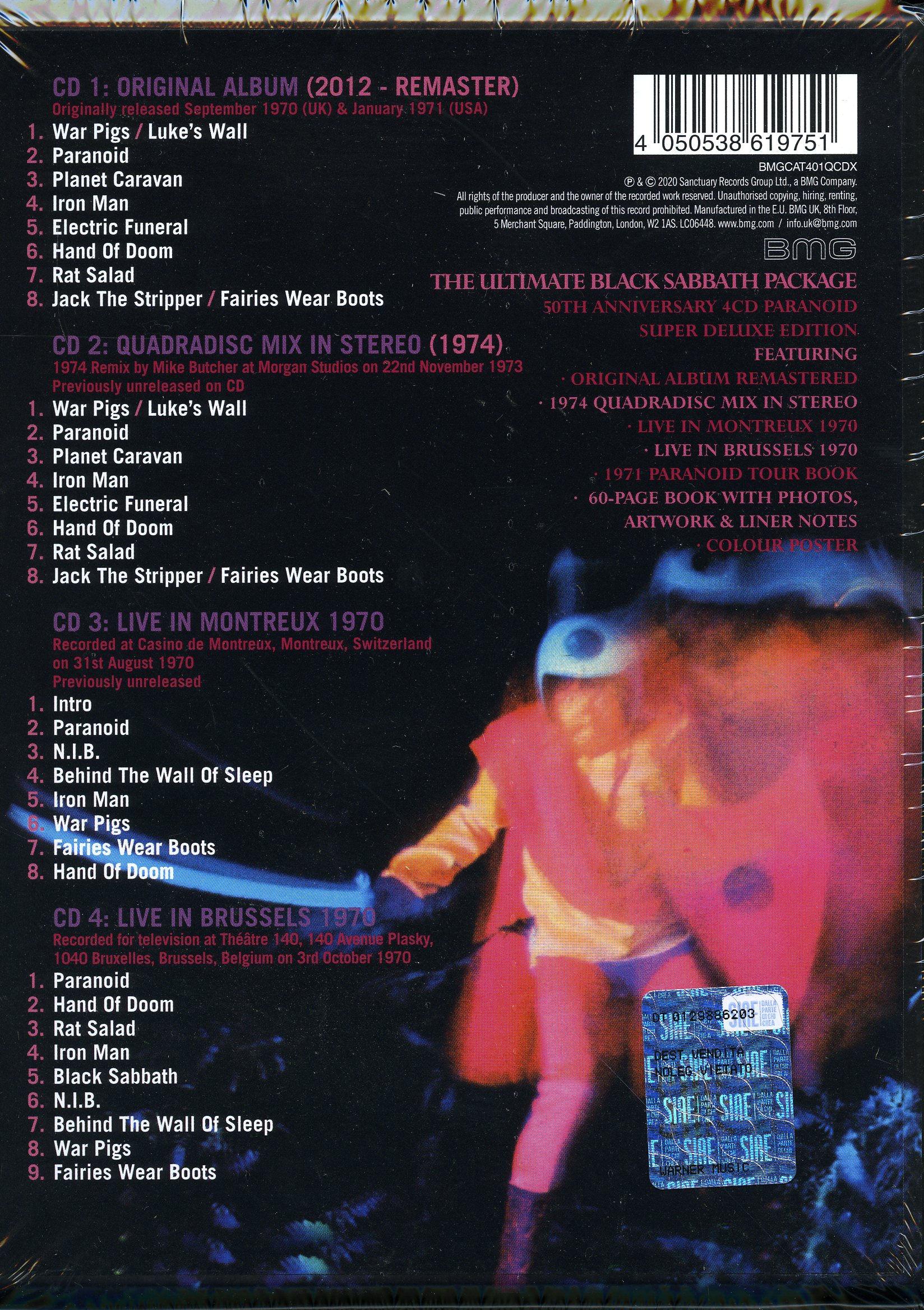 Ｐａｒａｎｏｉｄ （５０ｔｈ Ａｎｎｉｖｅｒｓａｒｙ Ｅｄｉｔｉｏｎ） （４ＣＤ Black Sabbath · Paranoid (50th Anniversary) (CD) [50th