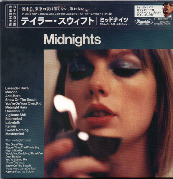 Swift Taylor Midnights (The Late Night Edition) Japan Edition Cd