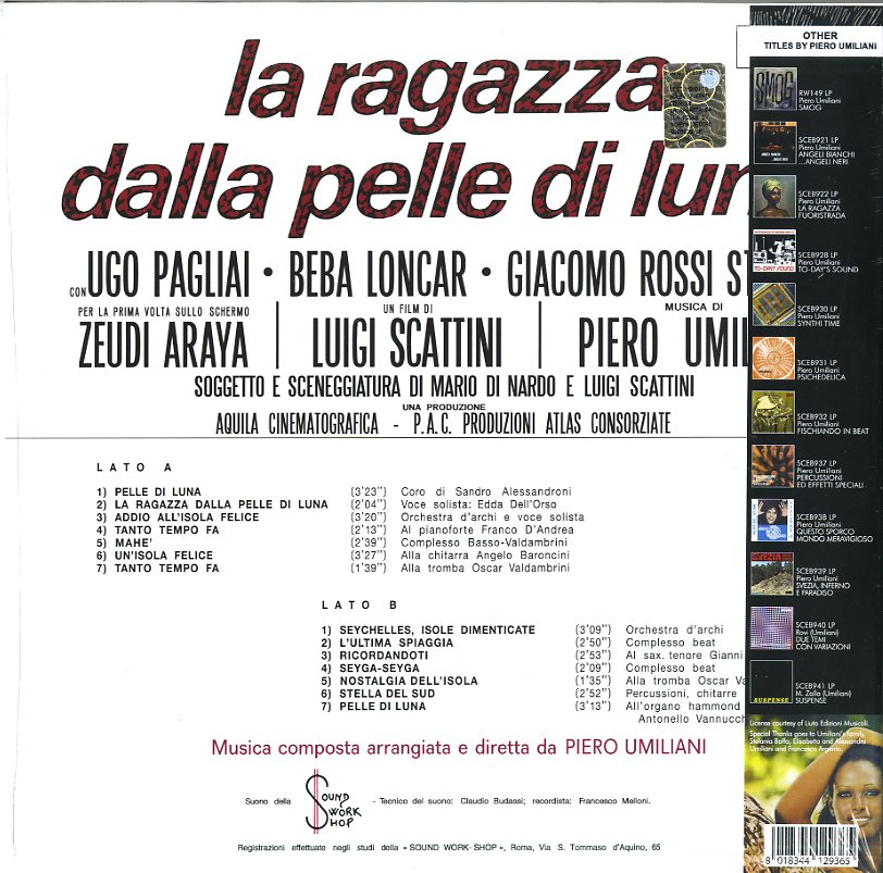 O. S. T. -La Ragazza Dalla Pelle Di Luna( Lp+ Cd) La Ragazza Dalla