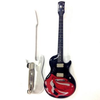 Paul McChartney Spilla a forma di chitarra in metallo The Beatles Paul McChartney Spilla a forma di chitarra in metallo The Beatles