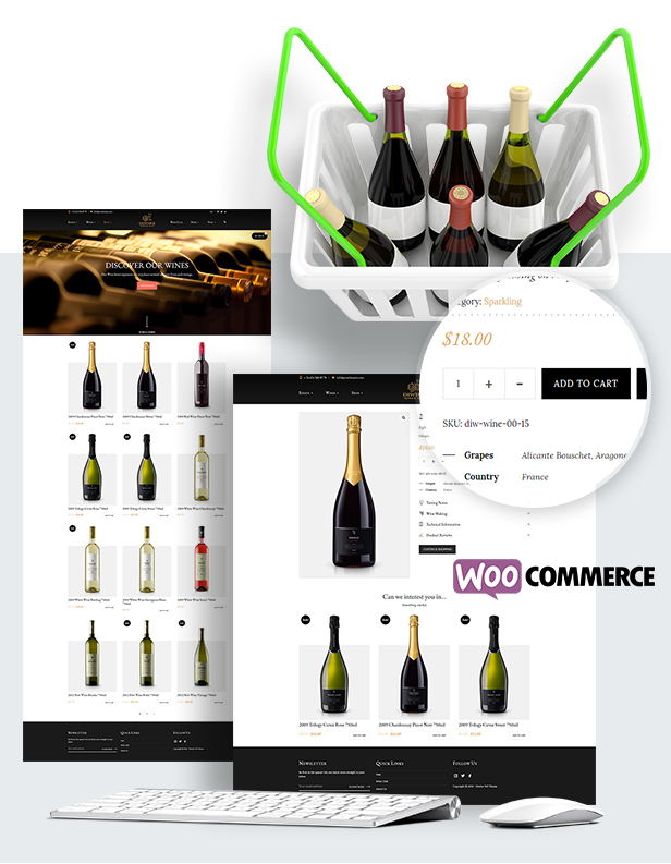 Diwine - Winery & Wine Shop, Vineyard WordPress Theme - 12