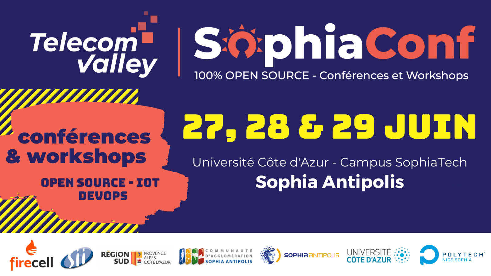 SophiaConf 2022 du 27 au 29 juin