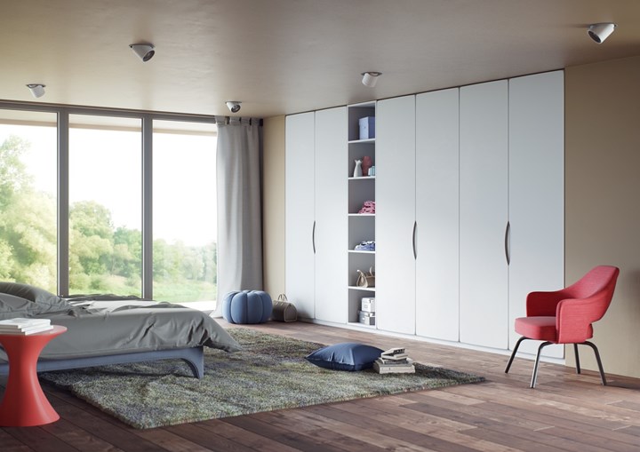 Handleless Kitchen Door in Super Matt White Handleless Kitchen Door in Super Matt White