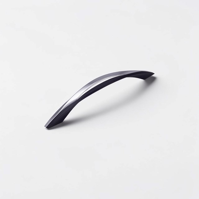 Ojo Chrome / Black Contemporary Handle | Contemporary Handles