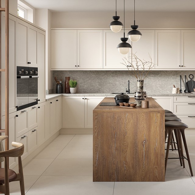 Super Matte Angora Grey Skinny Shaker Replacement Kitchen Door | Skinny Shaker