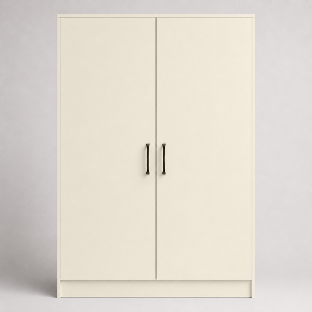 Matte Pale Cream Slab Replacement Wardrobe Door | Slab