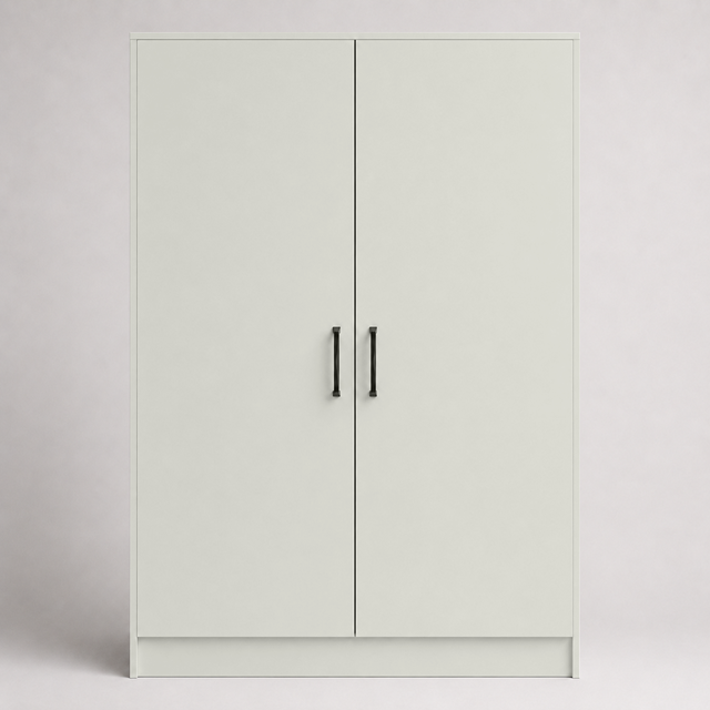 Super Matte Light Grey Slab Replacement Wardrobe Door | Slab