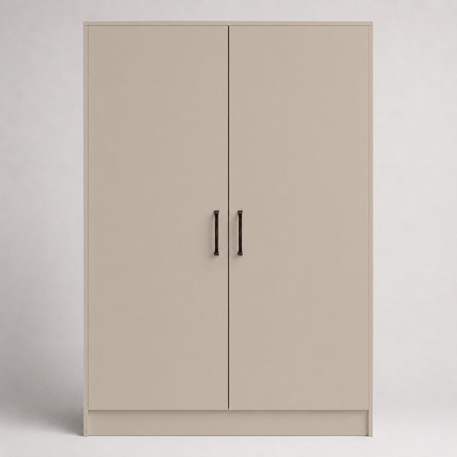 Super Matte Stone Grey Slab Replacement Wardrobe Door | Slab