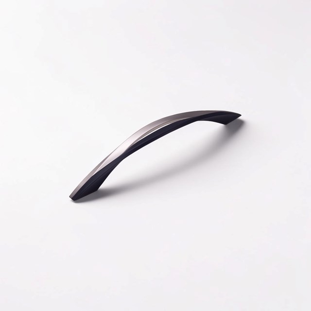 Ojo Brushed Nickel / Black Contemporary Handle | Contemporary Handles
