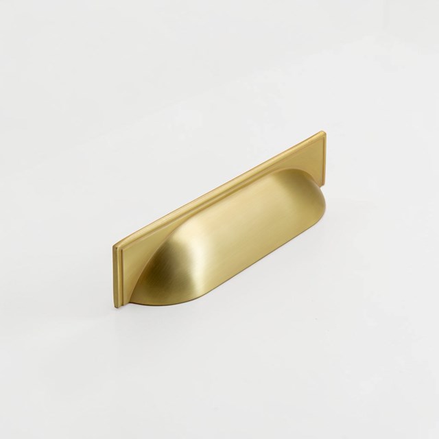 Windsor Shell Satin Brass Traditional Handle | Traditional Handles