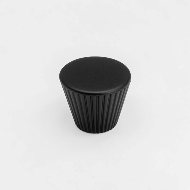 Bergamo Matt Black Traditional Knob | Traditional Knobs
