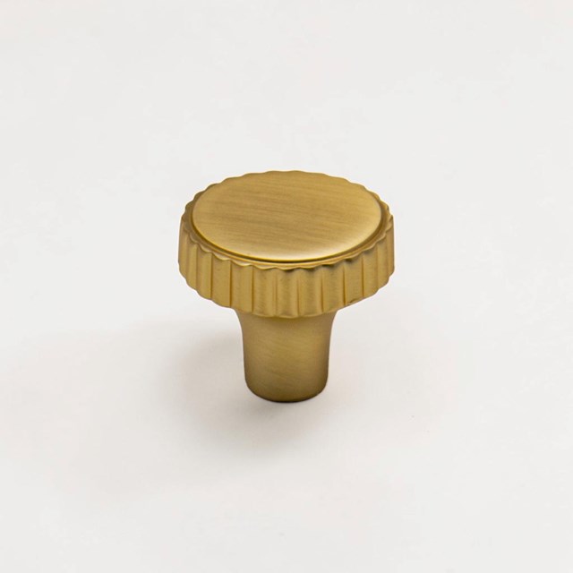 Perugia Satin Brass Traditional Knob | Traditional Knobs