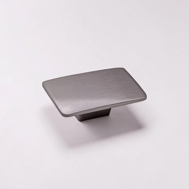 Camden Rectangular Brushed Nickel Traditional Knob | Traditional Knobs