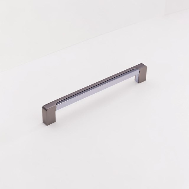 Mellizo Brushed Nickel / Chrome Contemporary Handle | Contemporary Handles Mellizo Brushed Nickel / Chrome Contemporary Handle | Contemporary Handles
