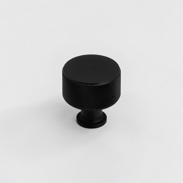 Knurled Aluminium Black Traditional Knob | Traditional Knobs Knurled Aluminium Black Traditional Knob | Traditional Knobs