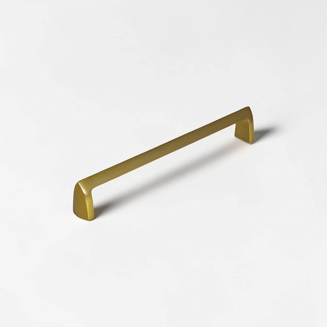 Weybridge Brushed Satin Brass Contemporary Handle | Contemporary Handles
