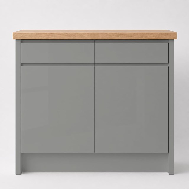 High Gloss Dust Grey J Pull Replacement Kitchen Door | J Pull High Gloss Dust Grey J Pull Replacement Kitchen Door | J Pull