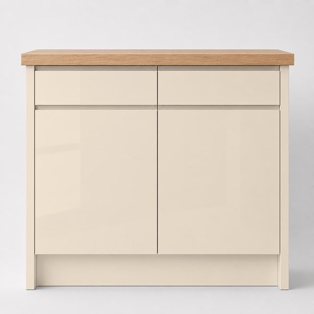 High Gloss Sand Beige J Pull Replacement Kitchen Door | J Pull High Gloss Sand Beige J Pull Replacement Kitchen Door | J Pull