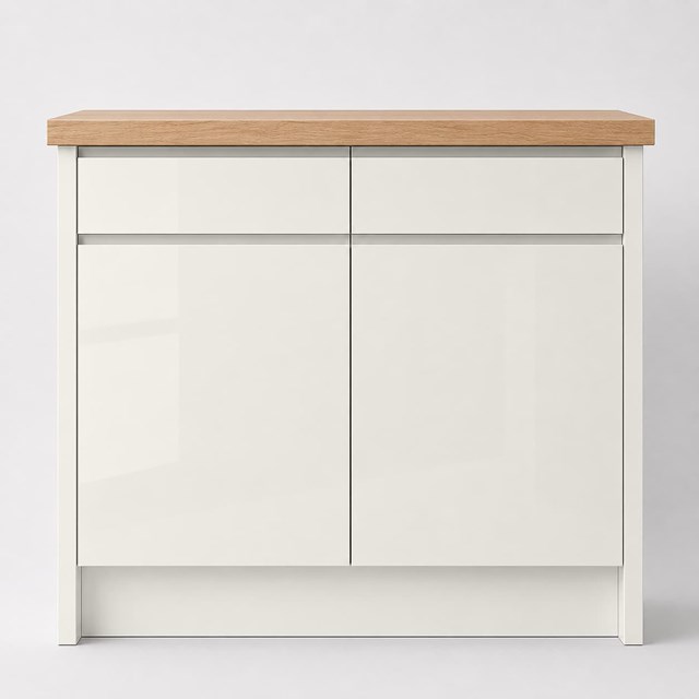 High Gloss White Grey J Pull Replacement Kitchen Door | J Pull High Gloss White Grey J Pull Replacement Kitchen Door | J Pull