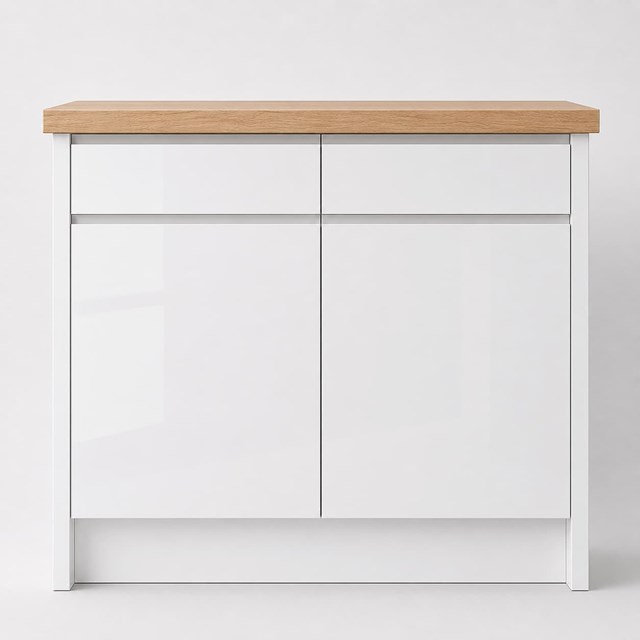 High Gloss White J Pull Replacement Kitchen Door | J Pull High Gloss White J Pull Replacement Kitchen Door | J Pull