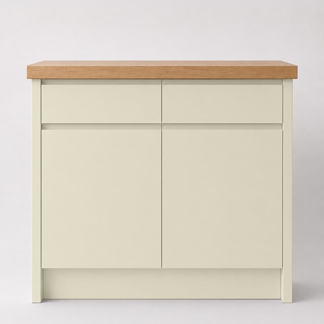 Matte Ivory J Pull Replacement Kitchen Door | J Pull Matte Ivory J Pull Replacement Kitchen Door | J Pull