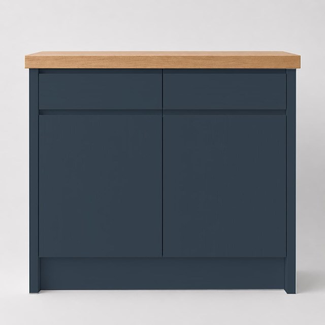 Painted Oak Alby Blue J Pull Replacement Kitchen Door | J Pull Painted Oak Alby Blue J Pull Replacement Kitchen Door | J Pull