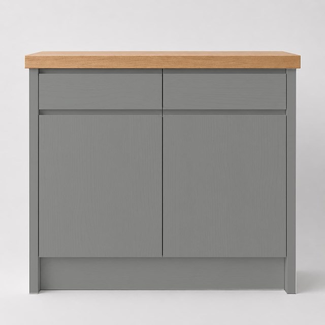 Painted Oak Dust Grey J Pull Replacement Kitchen Door | J Pull Painted Oak Dust Grey J Pull Replacement Kitchen Door | J Pull